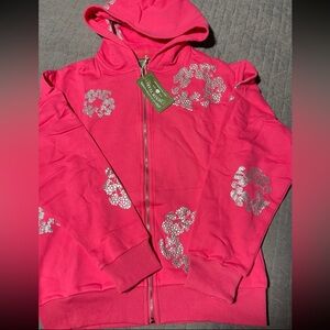 Denim Tears Pink Zip Up Small